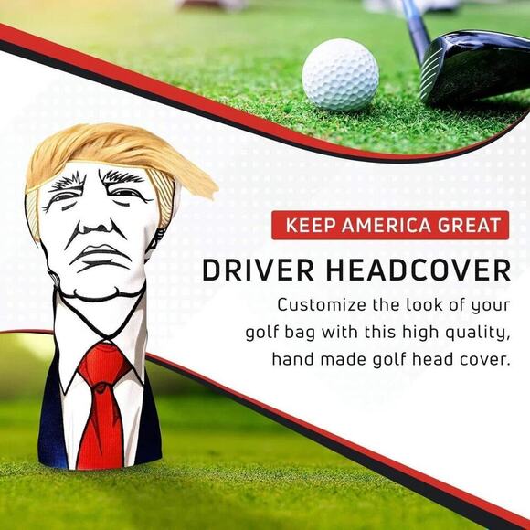 Keep America Great Premium Golf Club Headcover - Quality Leather, Hand-Made - Picture 11 of 11